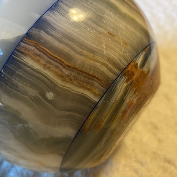 𝅺Marble Sphere Ball Natural Coloring Paperweight - Picture 4 of 6
